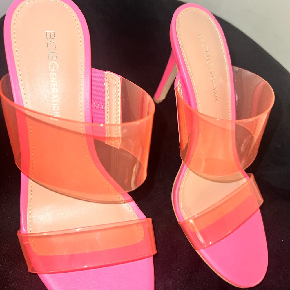Barbie pink heeled sandals